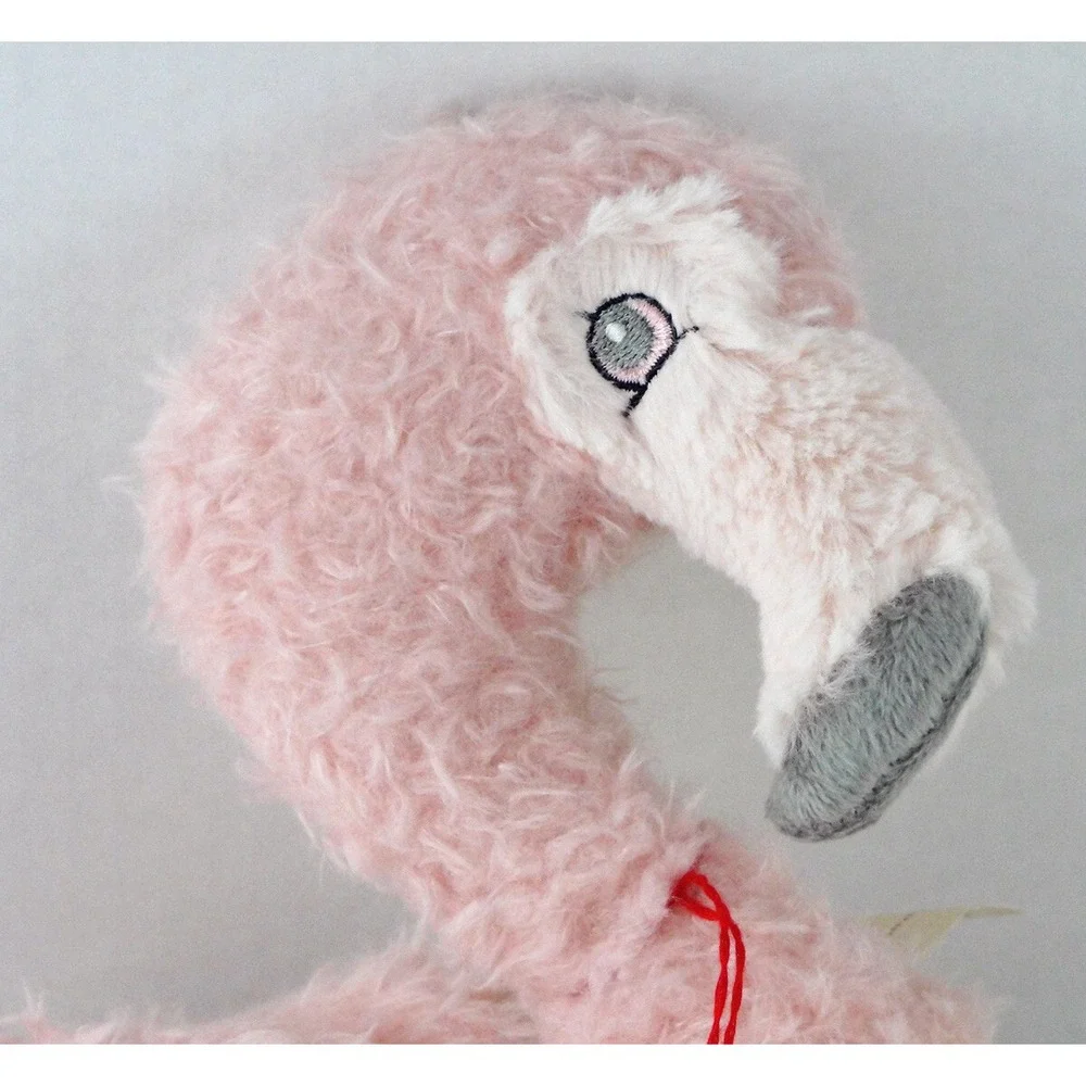 Bunnies By The Bay Pink Flamingo Stork Plush Knotted Legs Stuffed Baby w/Tags